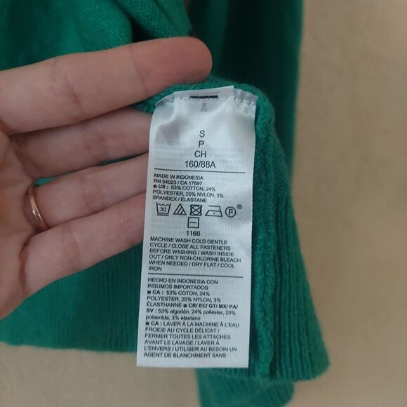 Old Navy Women's Kelly Green Knit Cardigan Button Up NEW Sz Small - Picture 3 of 8